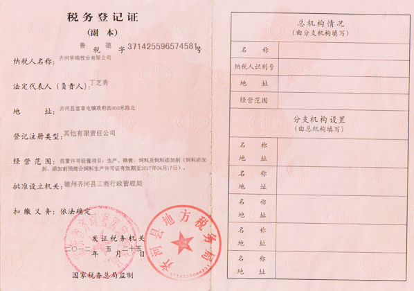 稅務(wù)登記證